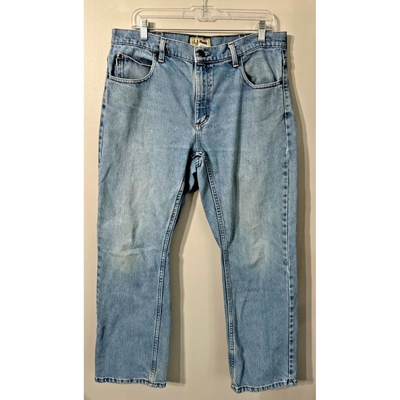 L.L. Bean Other - LL Bean Mens Classic Fit‎ Vintage Jeans 35X29 Straight Leg Medium Wash